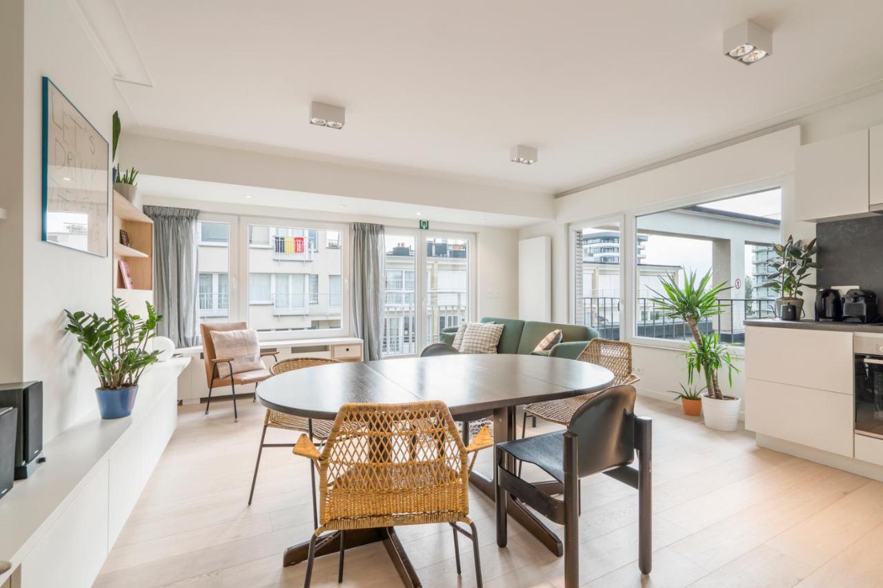 Modern And Bright Seaside App W Seaview & Terrace Apartman Ostende Kültér fotó